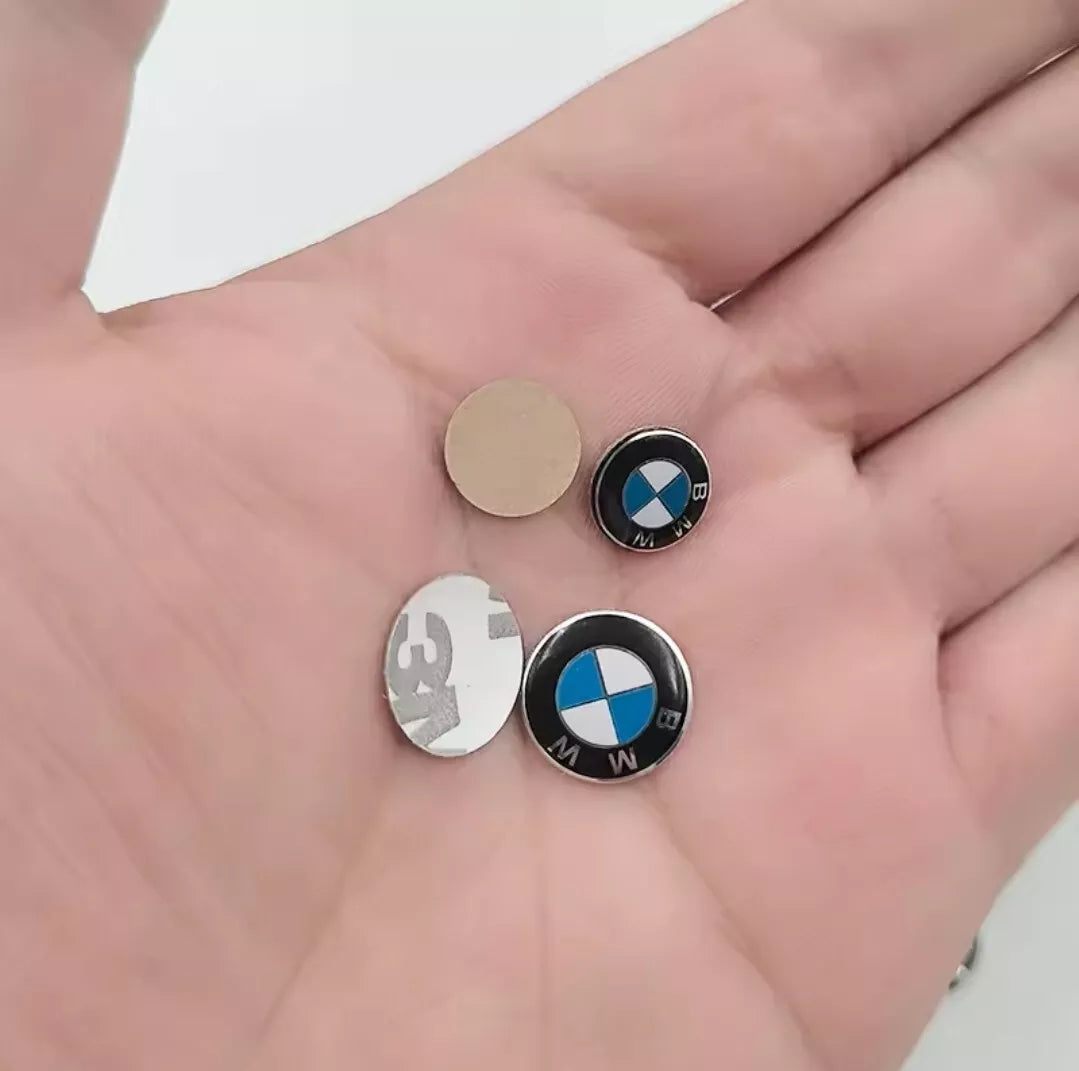 BMW Replacement Car Key Badges 14mm 2pcs Set