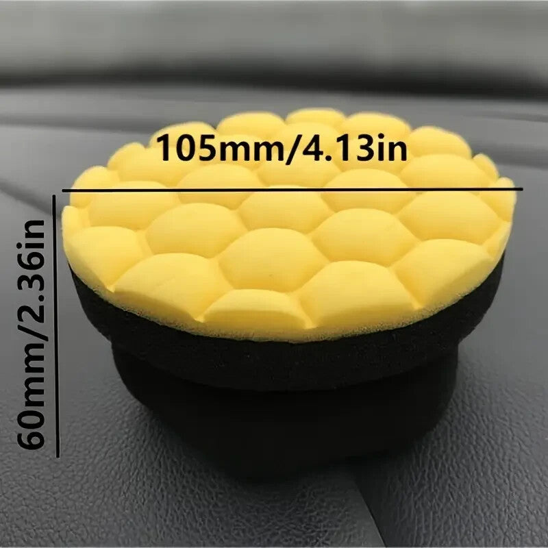 Car Wax Polishing Sponge - Hexagonal Grip High-Density Foam- For Auto Waxing car