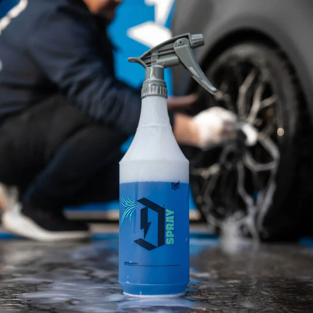 Duel Autocare- Dilution Bottle With Chemical Resistant Sprayer - Marked Ratios