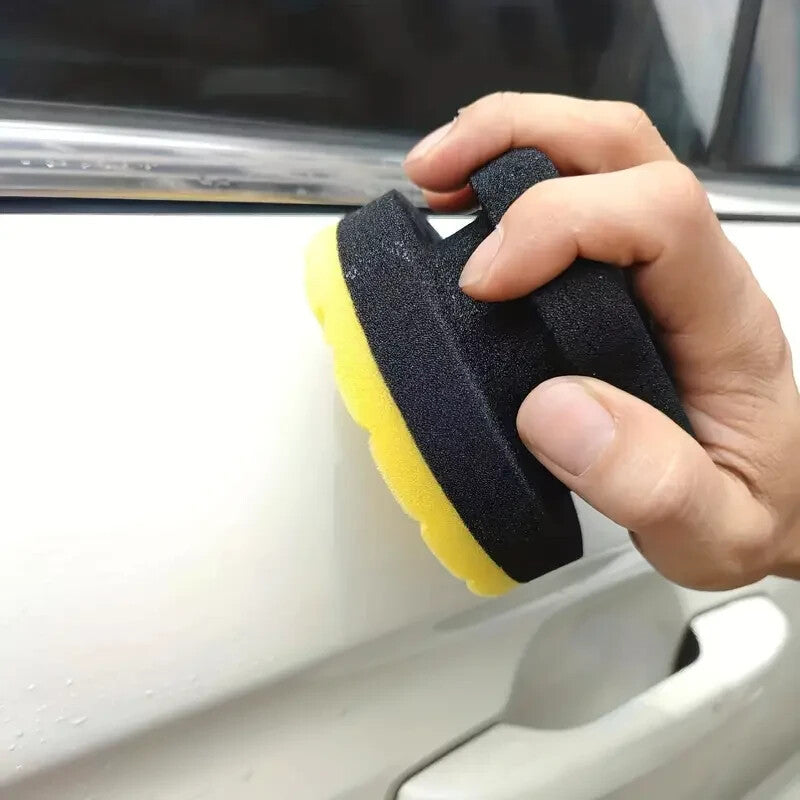 Car Wax Polishing Sponge - Hexagonal Grip High-Density Foam- For Auto Waxing car