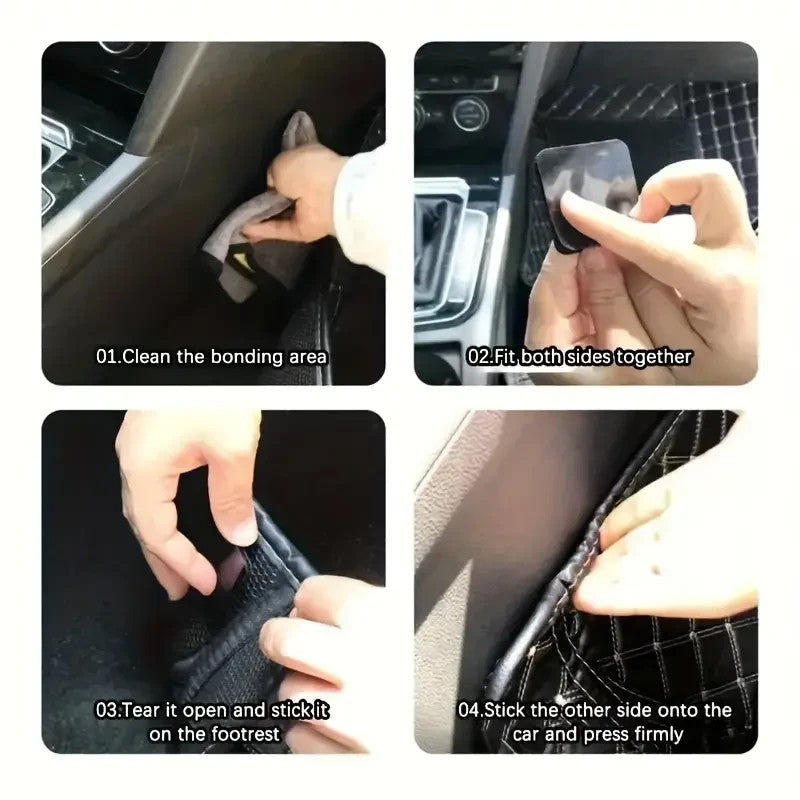 Universal Car Floor Mats & Boot liner Carpet Tape Fixing Stickers 20 pcs Square