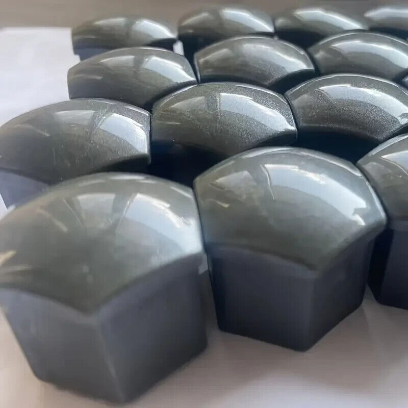 Grey Wheel Nut Bolt Covers Universal 17mm 20PCS