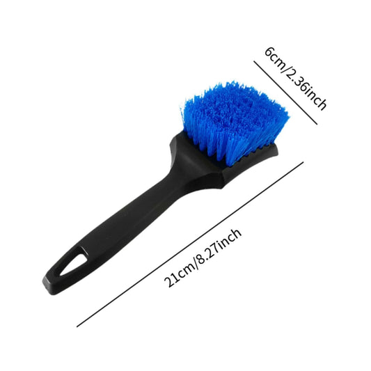 Hard Bristle Tyre Brush Car Detailing Wheel Cleaning Brush for Wheels Blue