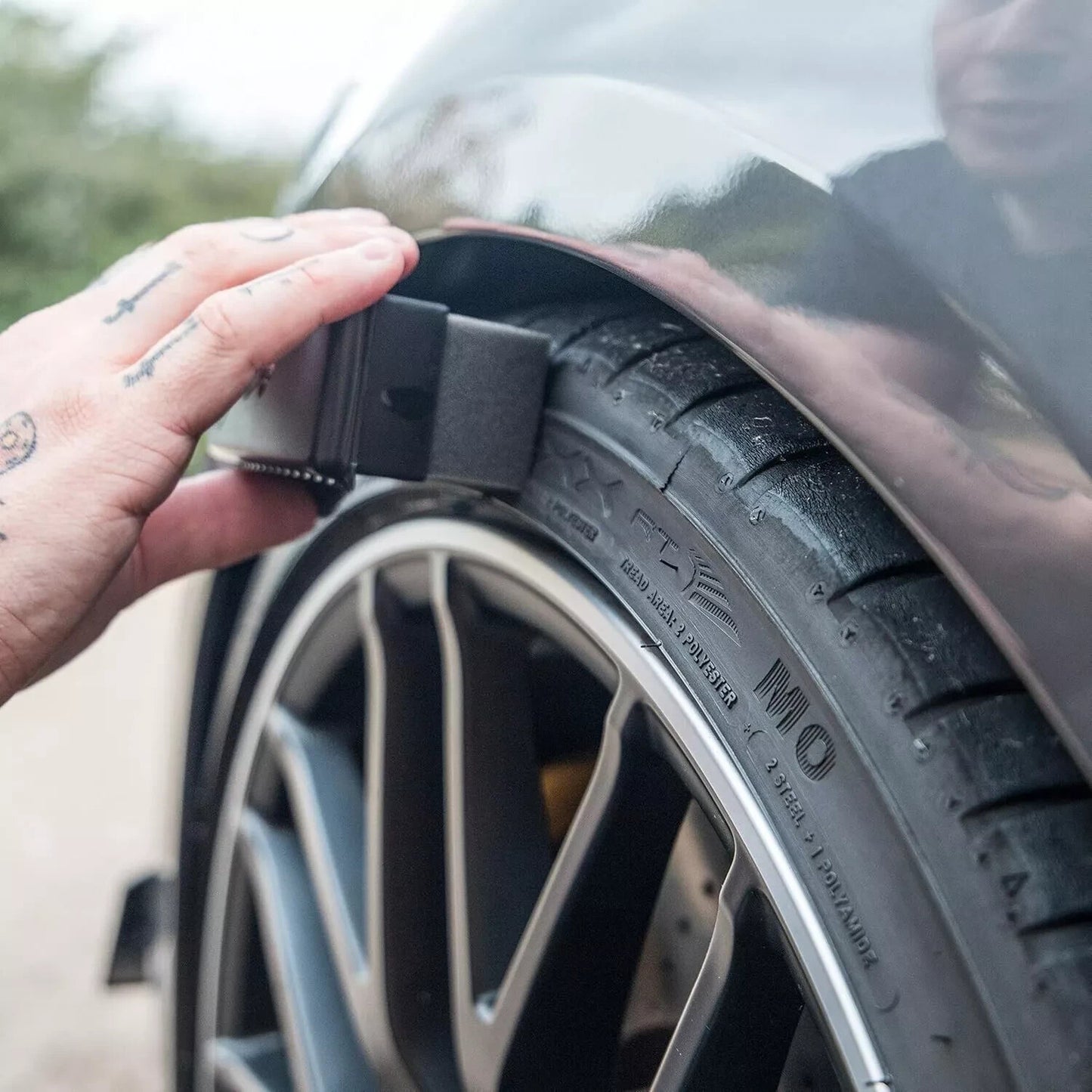 Car Wheel Tyre Dressing Applicator Pad With Cover Black Detailing Car Valleting