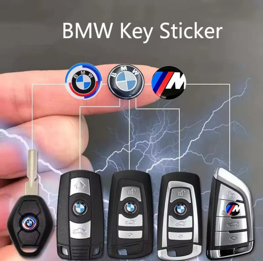 BMW Replacement Car Key Badges 14mm 2pcs Set