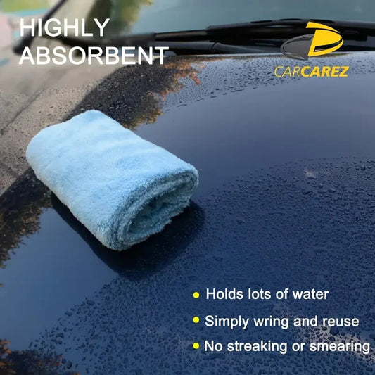 450gsm Edgeless Microfibre Cloths x 6 -Light Blue Microfiber Car Detailing 40x40