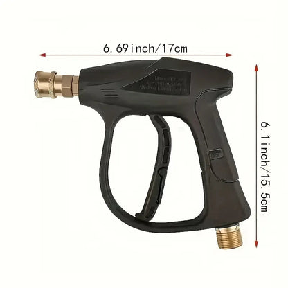 Stubby Nose Domestic Pressure Washer Trigger Gun M22 14mm- 1\4 Quick Connect Gun