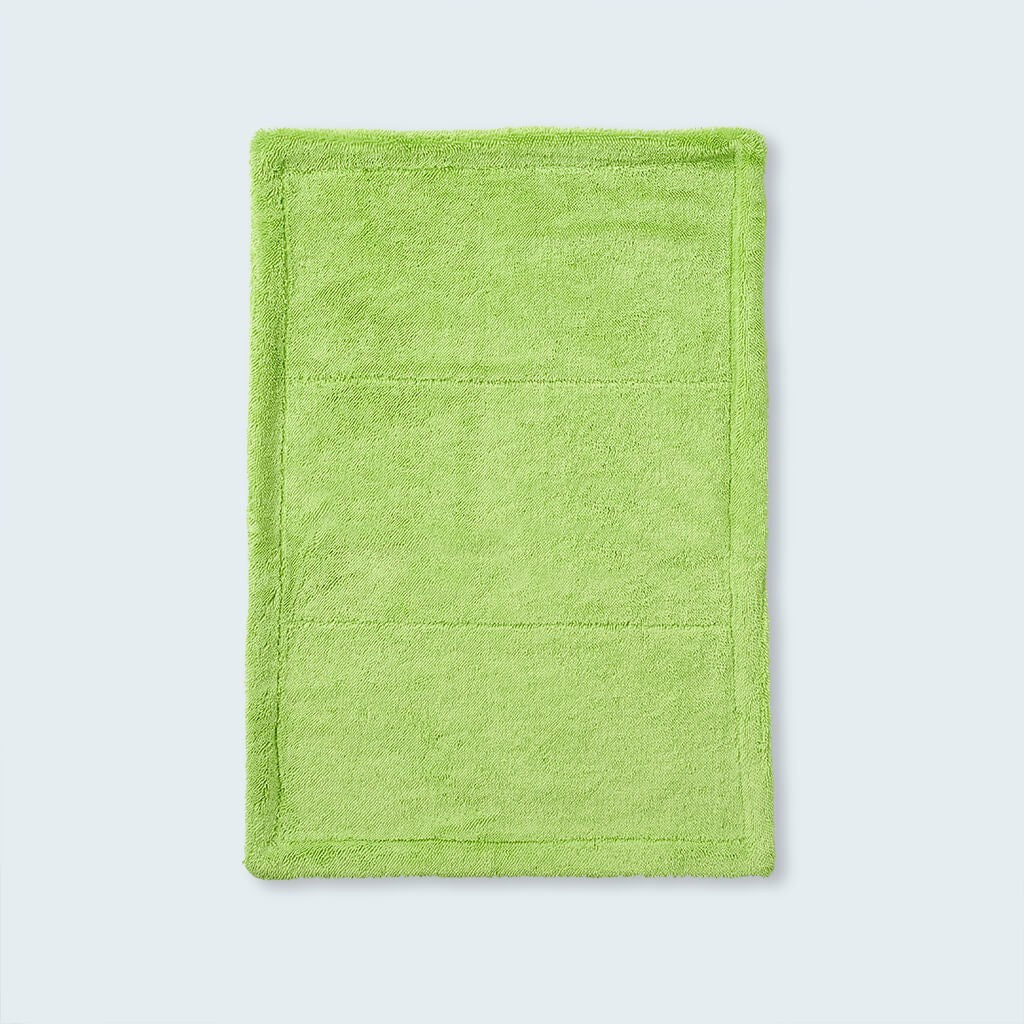 Duel Autocare - XL Green Triple Twisted Loop Drying Towel - 50x80cm- 1400 GSM