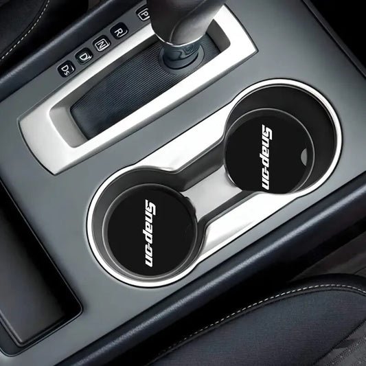 2pc Set Snap On Tools Car Cup Holder Coaster Mats, Anti-Slip, 7CM, Water Bottle Pad