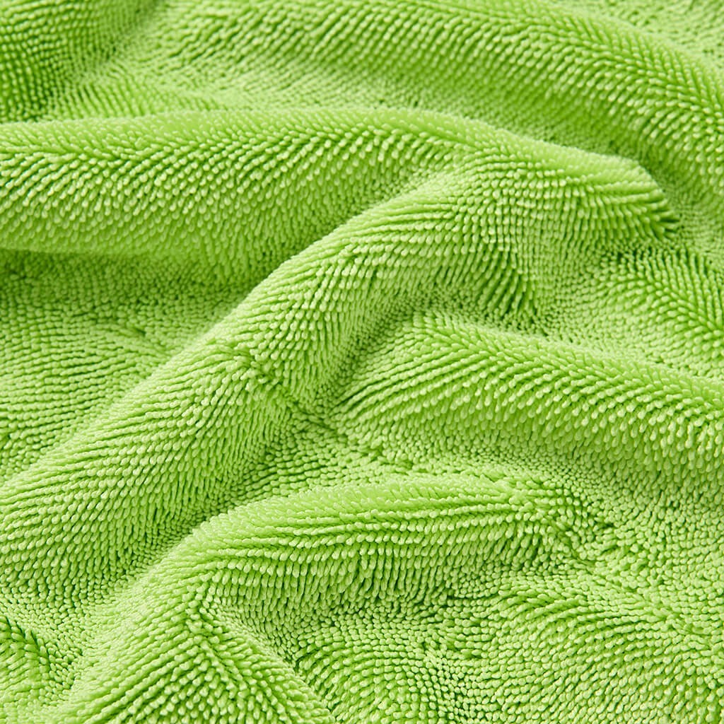 Duel Autocare - XL Green Triple Twisted Loop Drying Towel - 50x80cm- 1400 GSM