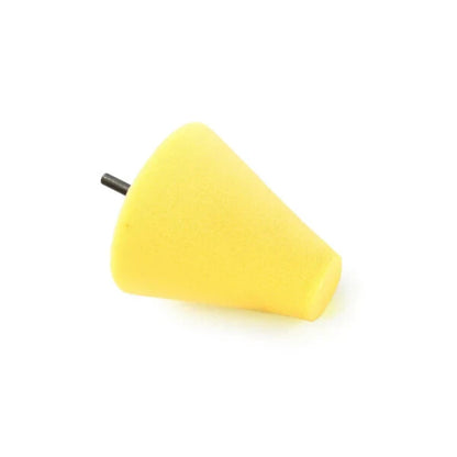 Shinemate Foam Drill Polishing Cone Yellow- Heavy Cutting- Wheel Polishing Etc