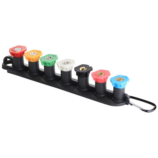 7 pcs - Pressure Washer Nozzle Holder -  Spray Nozzle Tips 1/4 '' Quick Connect