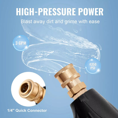 Stubby Nose Domestic Pressure Washer Trigger Gun M22 14mm- 1\4 Quick Connect Gun