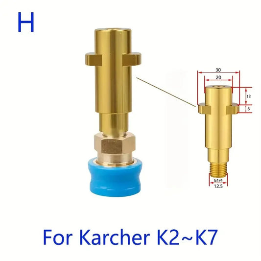 Quick Release Pressure Washer Gun Adapter Fit Karcher K2-K7 To 1/4"Quick Connect